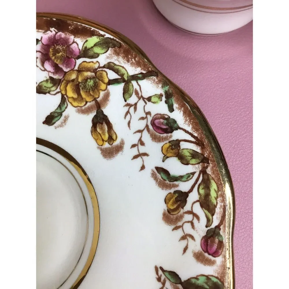 VINTAGE ROSINA DEMITASSE TEA COFFEE SET CUP & SAUCER SET ENGLAND FINE BONE CHINA